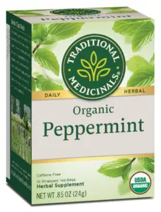 Traditional Medicinals, Organic Peppermint Tea, 16 bags.