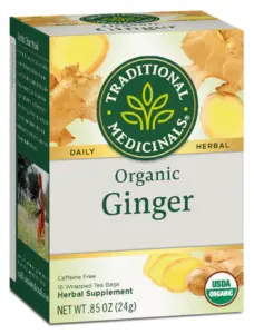 Traditional Medicinals, Organic Ginger Tea, 16 bags.