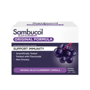 Sambucol, Black Elderberry Original Formula (AUS version), 24 caps.