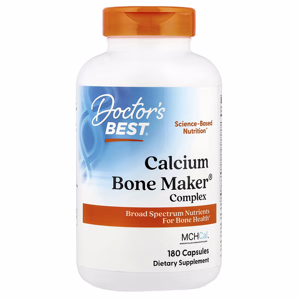 Doctors Best Calcium Bone Maker® Complex 180 Capsules Threeleaf Health Wellness Club ThreeLeaf Health Wellness Club