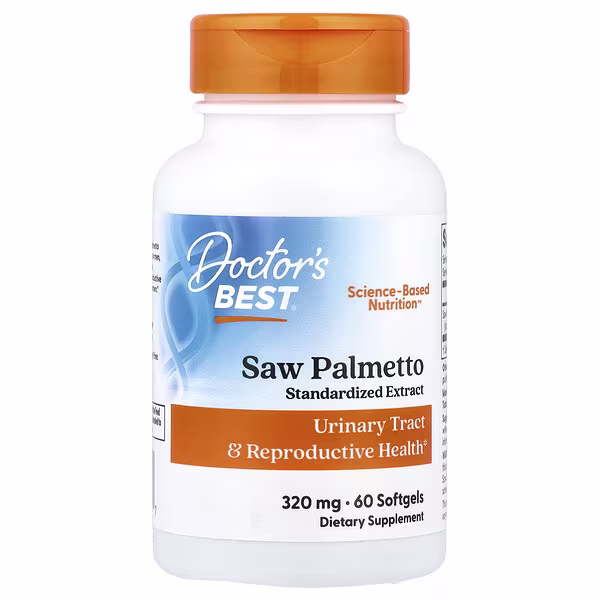 Doctors Best Saw Palmetto Standardized Extract 320 Mg 60 Softgels Threeleaf Health Wellness Club ThreeLeaf Health Wellness Club