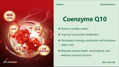 Lifeboost CoQ10 bottle and capsules