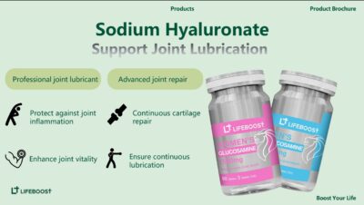 Lifeboost Men's Glucosamine label close-up