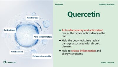 Lifeboost Quercetin label view