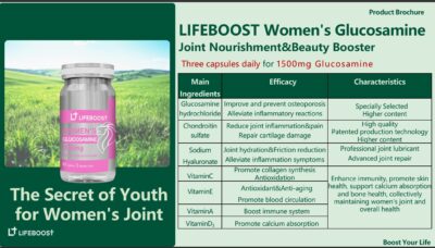 Lifeboost Women's Glucosamine Chondroitin supplement facts