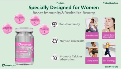 Lifeboost Women's Glucosamine Chondroitin bottle front