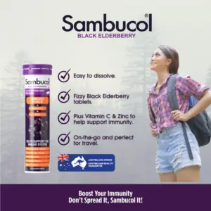 Sambucol, Immuno Forte Effervescent (UK Version), 15 tabs.