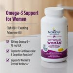 Nordic Naturals, Omega Woman 500 mg – Lemon, 120 sgls. – product label and package view 4