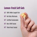 Nordic Naturals, Omega Woman 500 mg – Lemon, 120 sgls. – product label and package view 5