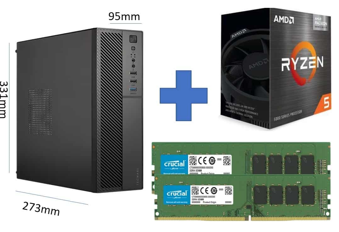 Small Slim Amd Ryzen 5 5600gt Sff Office Pc for Compact Space Usage Threeleaf Health Wellness Club ThreeLeaf Health Wellness Club