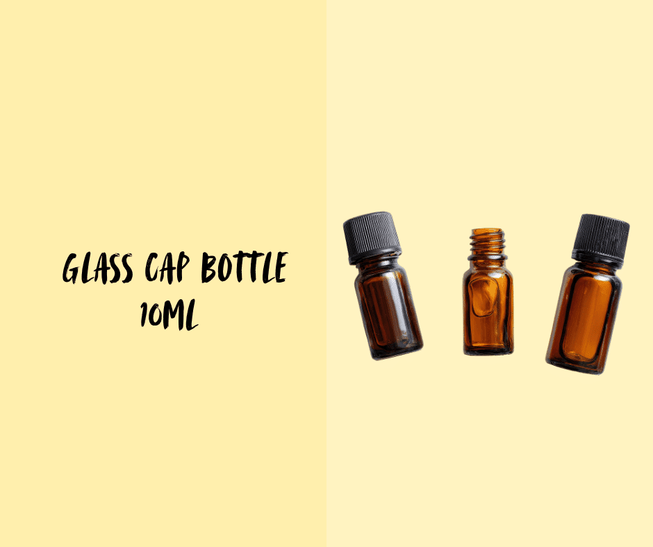 Glass Cap Bottle 10ml Threeleaf Health Wellness Club ThreeLeaf Health Wellness Club