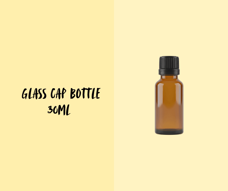 Glass Cap Bottle 30ml Threeleaf Health Wellness Club ThreeLeaf Health Wellness Club
