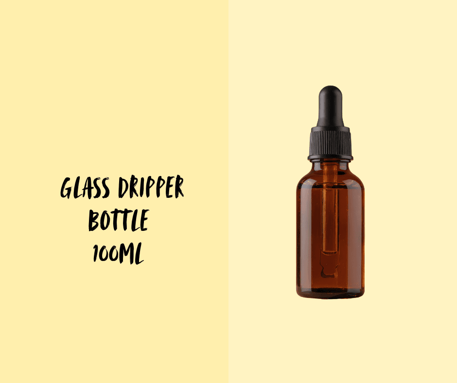 Glass Dripper Bottle 100ml Threeleaf Health Wellness Club ThreeLeaf Health Wellness Club