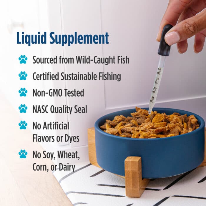 Nordic Naturals, Omega-3 Pet™, Cats and Small Breed Dogs, 2 fl oz (60 ml) – product label and package view 6