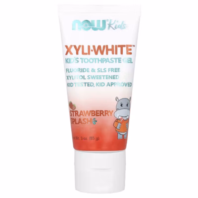 NOW XyliWhite Kids Toothpaste Gel Strawberry Splash 85 g