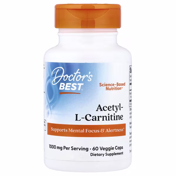 Doctors Best Acetyllcarnitine 60 Veggie Caps 500 Mg Per Capsule Threeleaf Health Wellness Club ThreeLeaf Health Wellness Club