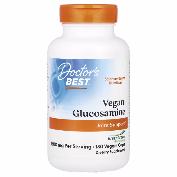 Doctors Best Vegan Glucosamine 180 Veggie Caps Threeleaf Health Wellness Club ThreeLeaf Health Wellness Club