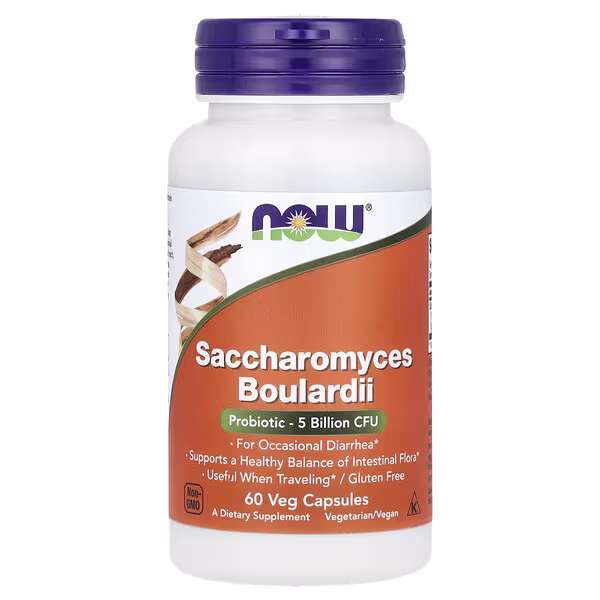 Now Foods Saccharomyces Boulardii Probiotic 5 Billion Cfu 60 Veg Capsules Threeleaf Health Wellness Club ThreeLeaf Health Wellness Club