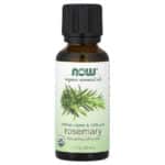 NOW Foods, Organic Essential Oils, Rosemary, 1 fl oz (30 ml) – product label and package view 1