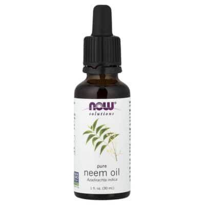 NOW Foods, Solutions, Pure Neem Oil, 1 fl oz (30 ml) – product label and package view 1