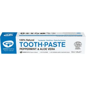Green People Organic Peppermint & Aloe Vera Toothpaste, 50ml.