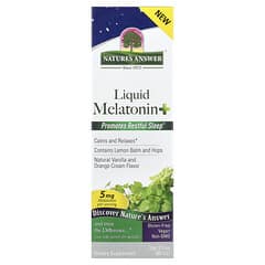 Nature's Answer Liquid Melatonin Plus 60 ml carton front