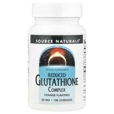 Source Naturals Reduced Glutathione Complex Orange 100 lozenges front