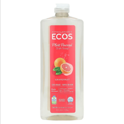 ECOS Hypoallergernic Dishmate- Grapefruit, 739 ml.