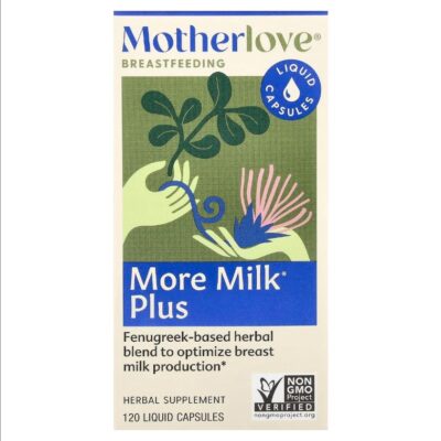 Motherlove More Milk Plus (Veg.), 120 caps.