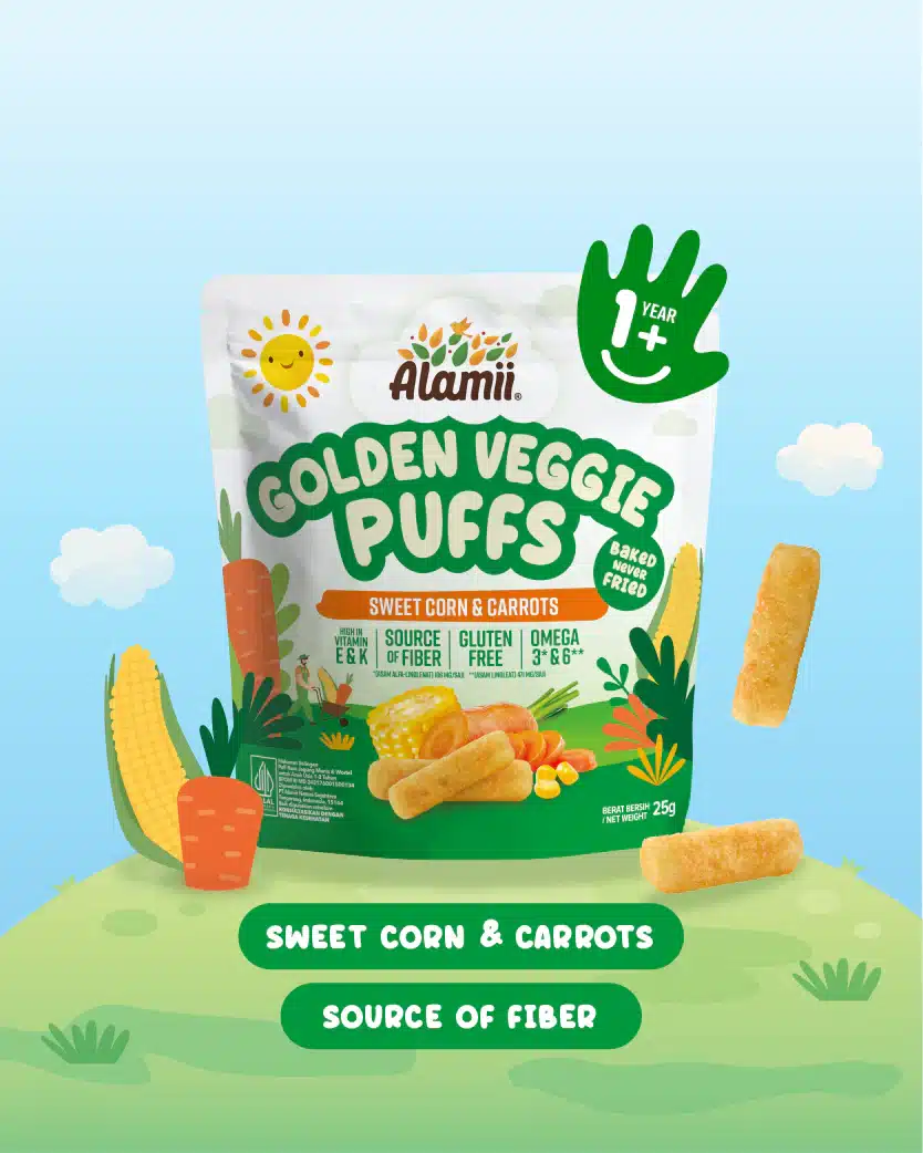 Alamii Golden Veggie Puffs 25g - Threeleaf Health & Wellness Club
