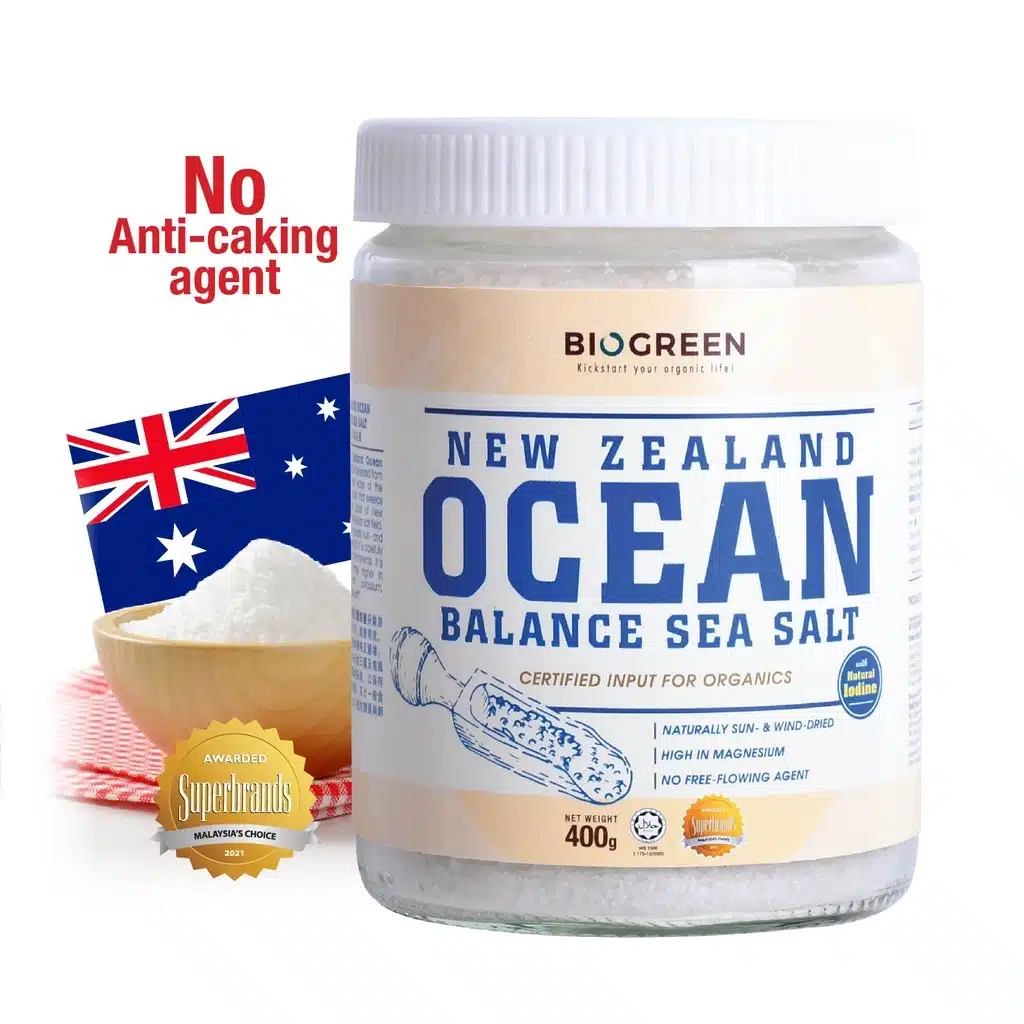 Biogreen New Zealand Ocean Balance Organic Sea Salt 400 G - Threeleaf Health & Wellness Club