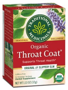 Traditional Medicinals, Throat Coat Tea, 16 bags.