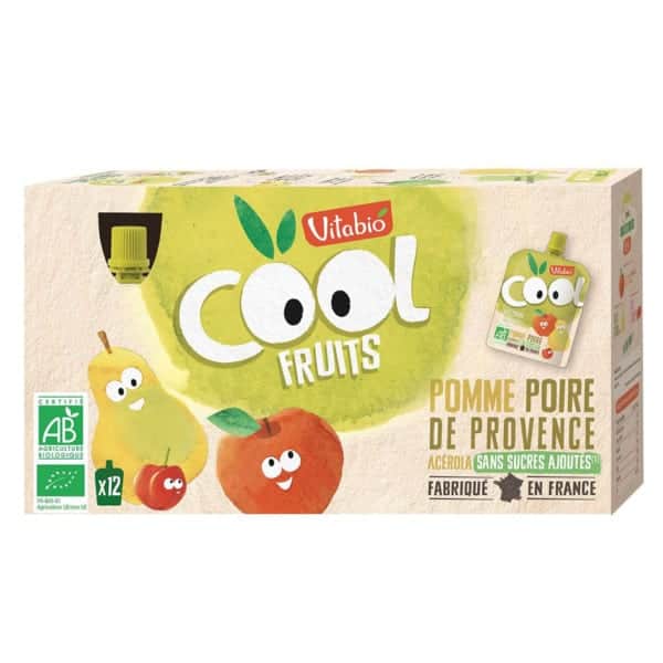 Vitabio Cool Fruits Apple-pear Organic Puree 90 G - Threeleaf Health & Wellness Club