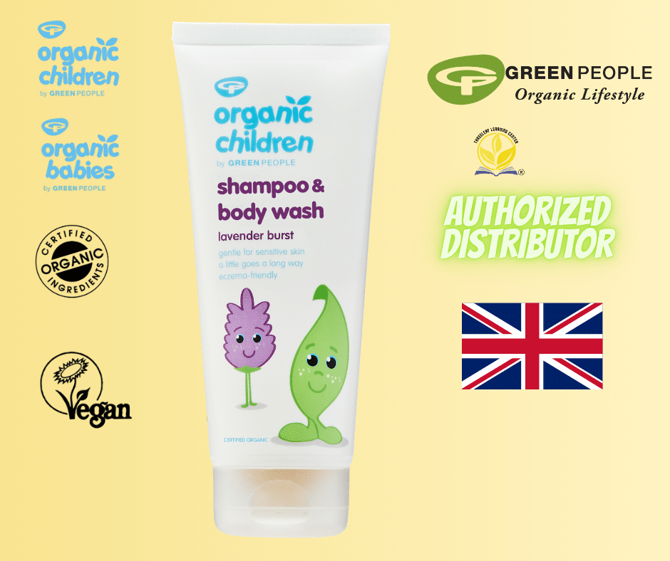 Green People Organic Children Shampoo Body Wash Lavendar Burst - Threeleaf Health & Wellness Club