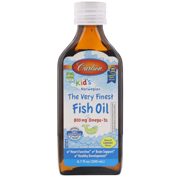 088395015434 - Carlson Kid's Norwegian The Very Finest Fish Oil-Lemon, 200 ml. - gallery image 5