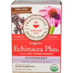32917001542 - Traditional Medicinals Organic Echinacea Plus Elderberry Tea, 16 bags.