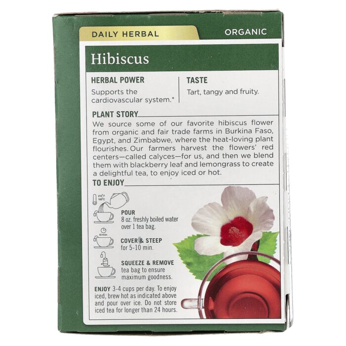 32917002310 - Traditional Medicinals Organic Hibiscus, 16 bags - gallery image 5