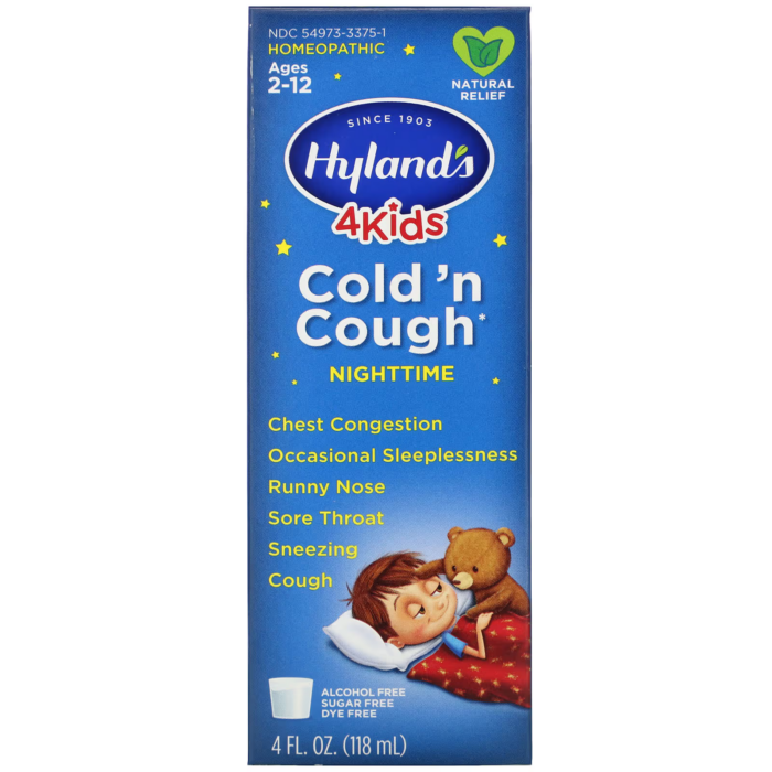 354973337510 - Hyland's Kids Cold & Cough (Nighttime), 118ml. - gallery image 9