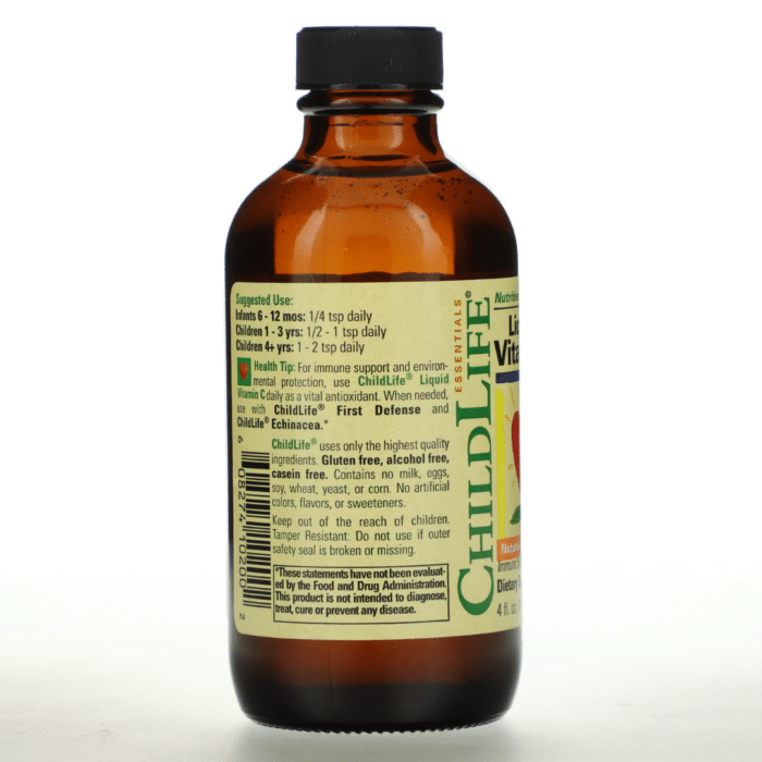 608274102002 - ChildLife Essentials Liq. Vit C,  118.5 ml. - gallery image 8
