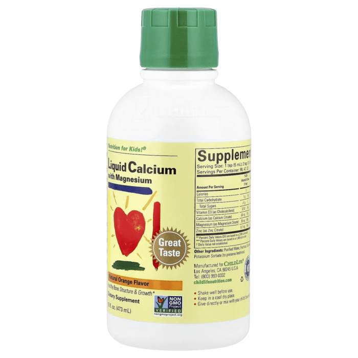 608274107007 - ChildLife Liquid Calcium with Magnesium, 474 ml. - gallery image 7