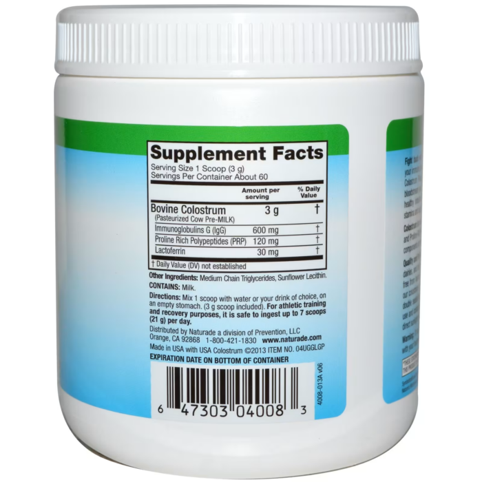 647303040083 - Symbiotics Colostrum Plus Powder, 178.6 g. - gallery image 2