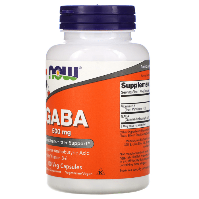 733739000873 - NOW GABA 500 mg, 100 caps. - gallery image 6