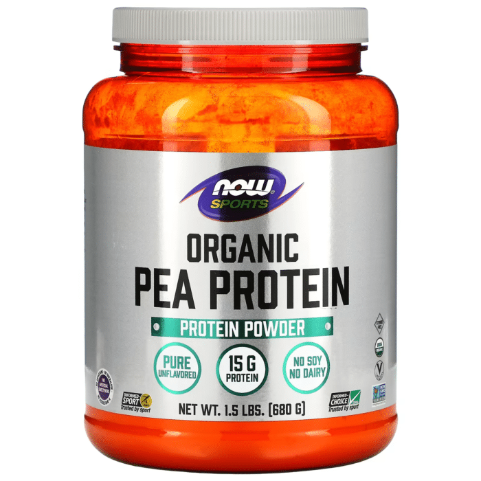 733739021083 - NOW Foods, Sports, Organic Pea Protein Powder, Unflavored, 1.5 lbs (680 g) - gallery image 6