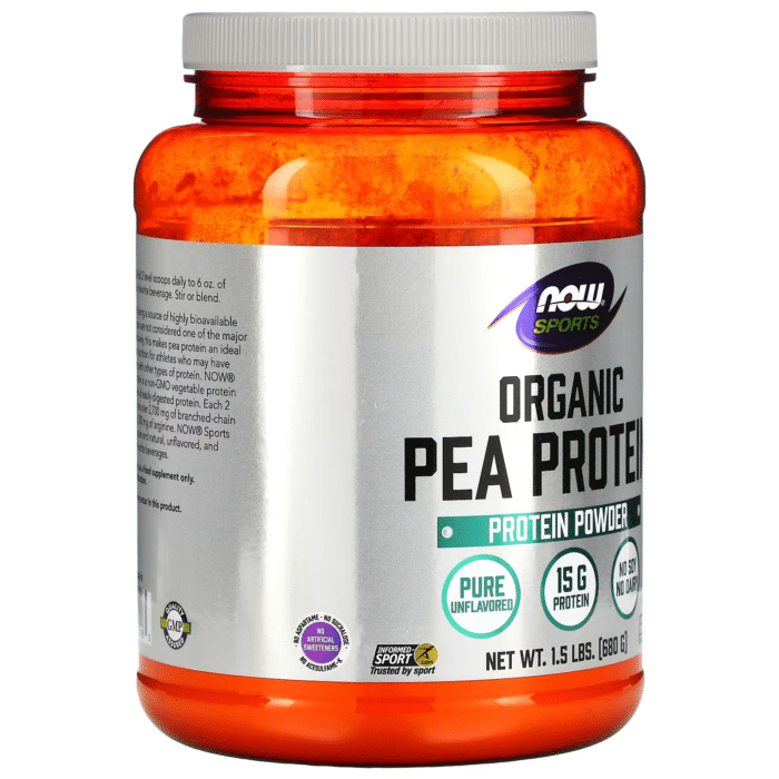733739021083 - NOW Foods, Sports, Organic Pea Protein Powder, Unflavored, 1.5 lbs (680 g) - gallery image 7