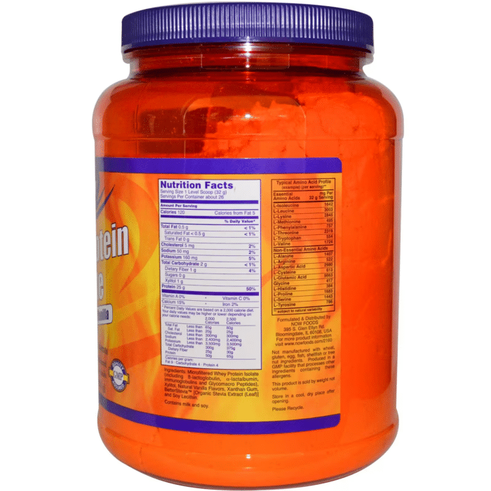 733739021601 - NOW Foods, Sports, Whey Protein Isolate, Creamy Vanilla, 1.8 lbs (816 g) - gallery image 2