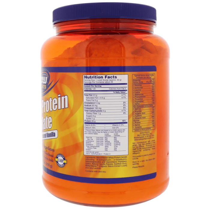 733739021601 - NOW Foods, Sports, Whey Protein Isolate, Creamy Vanilla, 1.8 lbs (816 g) - gallery image 4