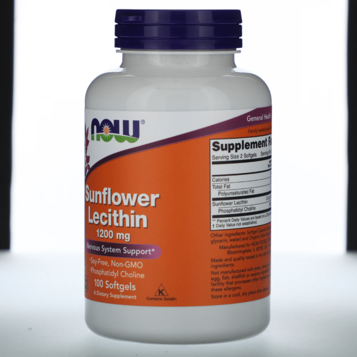 733739023117 - NOW Foods, Sunflower Lecithin, 1,200 mg, 100 Softgels - gallery image 7