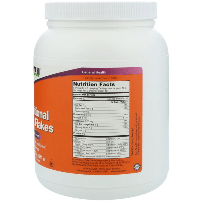 733739024558 - NOW Foods, Nutritional Yeast Flakes, 10 oz (284 g) - gallery image 4