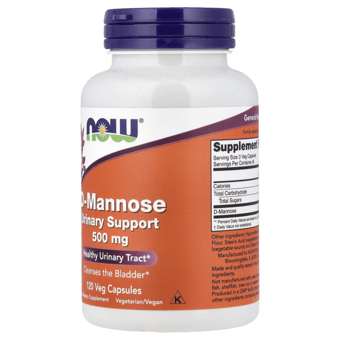733739028112 - NOW Foods, D-Mannose, 500 mg, 120 Veg Capsules - gallery image 8