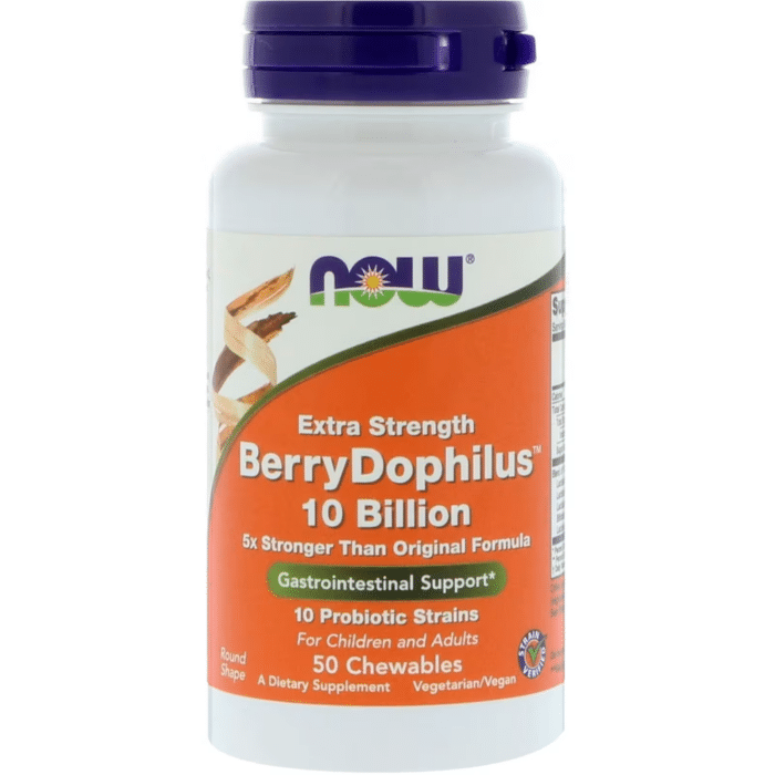 733739029232 - NOW Foods, Berry Dophilus™, 50 Chewables - gallery image 3